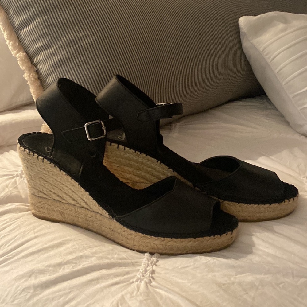 Clarks Espadrille Platform Sandal